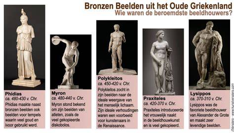 Ontwikkeling Griekse beeldhouwkunst gezichten