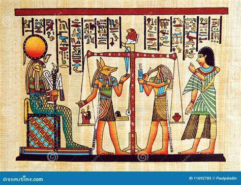 Papyrus stripboek oude Egypte