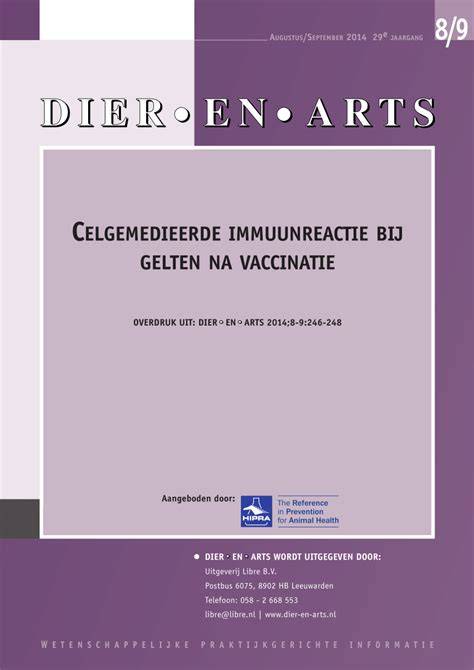 Immuunreactie bij filler na vaccinatie