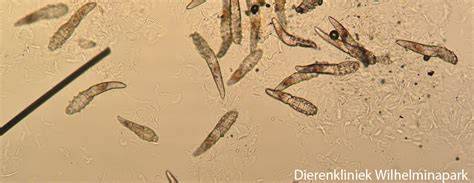 Demodex mijt in haarzakje hond