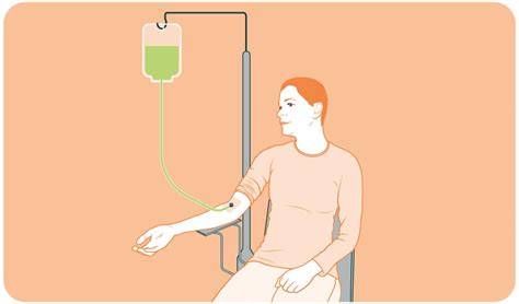 Bloedtransfusie via infuus in arm